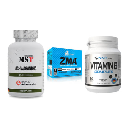 Stress & Balance: MST Ashwagandha + Olimp ZMA + NNT Vitamin B – alle enthaltenen Artikel