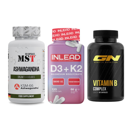 Stress & Balance: MST Ashwagandha + INLEAD Vitamin + GN Vitamin – alle enthaltenen Artikel
