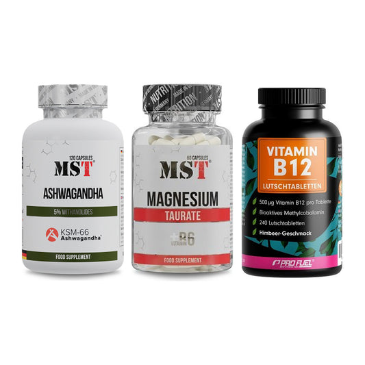 Stress & Balance: MST Ashwagandha + MST Magnesium + ProFuel Vitamin – alle enthaltenen Artikel