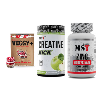 Pflanzliches Set: Sinob VEGGY + MST Creatine + MST Zinc – alle enthaltenen Artikel