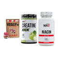 Pflanzliches Set: Sinob VEGGY + MST Creatine + MST Niacin – alle enthaltenen Artikel
