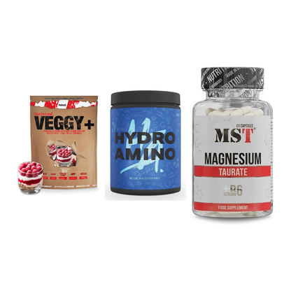 Pflanzliches Set: Sinob VEGGY + Nanosupps Hydro + MST Magnesium – alle enthaltenen Artikel