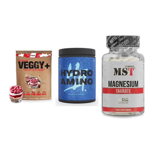Pflanzliches Set: Sinob VEGGY + Nanosupps Hydro + MST Magnesium – alle enthaltenen Artikel