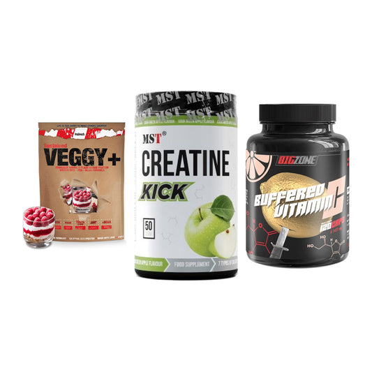Pflanzliches Set: Sinob VEGGY + MST Creatine + Big Zone – alle enthaltenen Artikel
