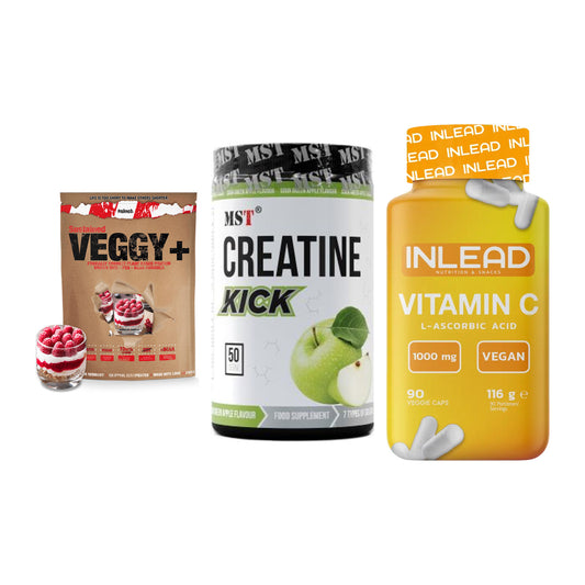 Pflanzliches Set: Sinob VEGGY + MST Creatine + INLEAD Vitamin – alle enthaltenen Artikel