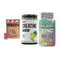 Pflanzliches Set: Sinob VEGGY + MST Creatine + INLEAD Zink – alle enthaltenen Artikel