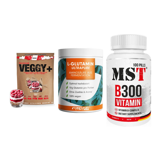 Pflanzliches Set: Sinob VEGGY + ProFuel Glutami + MST B300 – alle enthaltenen Artikel