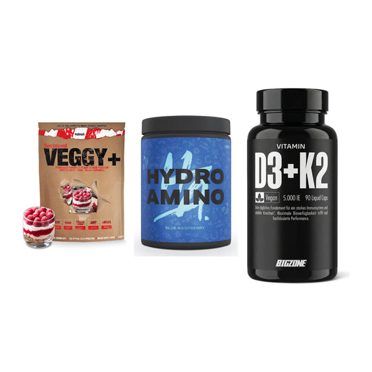 Pflanzliches Set: Sinob VEGGY + Nanosupps Hydro + Big Zone – alle enthaltenen Artikel