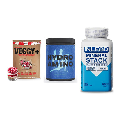 Pflanzliches Set: Sinob VEGGY + Nanosupps Hydro + INLEAD Mineral – alle enthaltenen Artikel