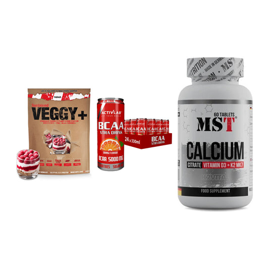Pflanzliches Set: Sinob VEGGY + Activlab BCAA + MST Calcium – alle enthaltenen Artikel
