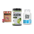 Pflanzliches Set: Sinob VEGGY + MST Creatine + BioTech Zinc – alle enthaltenen Artikel