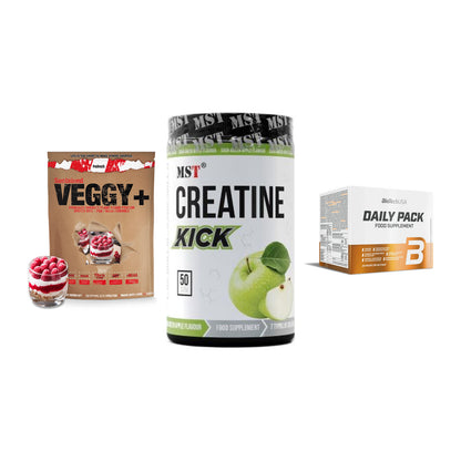 Pflanzliches Set: Sinob VEGGY + MST Creatine + BioTech Daily – alle enthaltenen Artikel