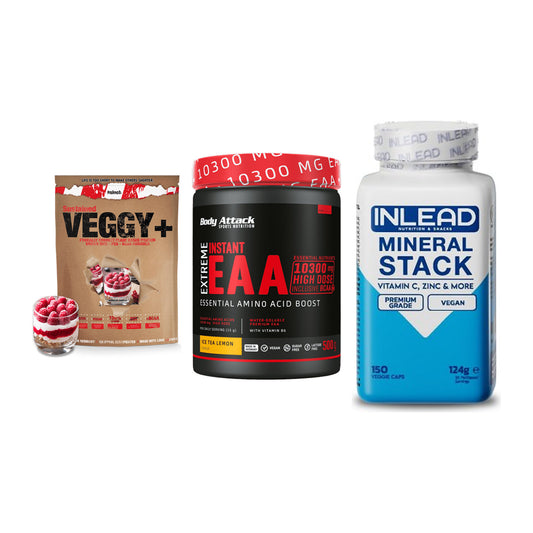 Pflanzliches Set: Sinob VEGGY + Body Attack + INLEAD Mineral – alle enthaltenen Artikel