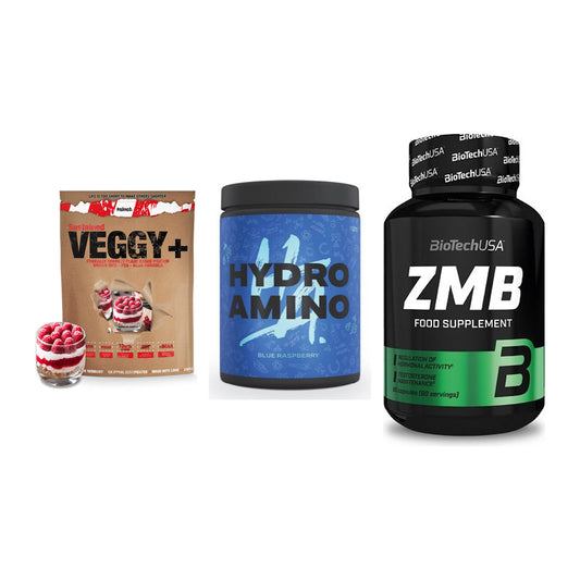 Pflanzliches Set: Sinob VEGGY + Nanosupps Hydro + BioTech ZMB – alle enthaltenen Artikel