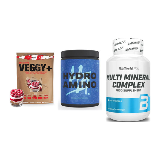 Pflanzliches Set: Sinob VEGGY + Nanosupps Hydro + BioTech Multi – alle enthaltenen Artikel