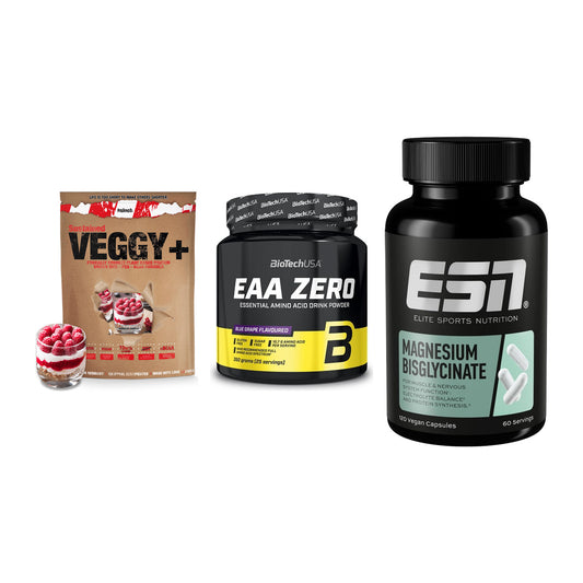 Pflanzliches Set: Sinob VEGGY + BioTech EAA + ESN Magnesium – alle enthaltenen Artikel