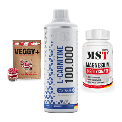 Pflanzliches Set: Sinob VEGGY + MST L-Carnitine + MST Magnesium – alle enthaltenen Artikel
