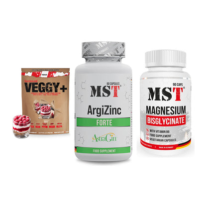 Pflanzliches Set: Sinob VEGGY + MST ArgiZinc + MST Magnesium – alle enthaltenen Artikel