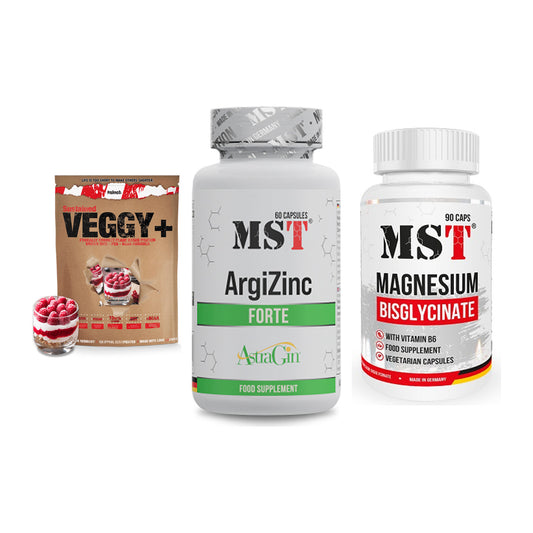 Pflanzliches Set: Sinob VEGGY + MST ArgiZinc + MST Magnesium – alle enthaltenen Artikel