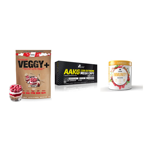 Pflanzliches Set: Sinob VEGGY + Olimp AAKG + FA Nutrition – alle enthaltenen Artikel