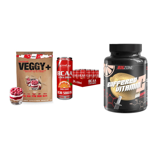 Pflanzliches Set: Sinob VEGGY + Activlab BCAA + Big Zone – alle enthaltenen Artikel