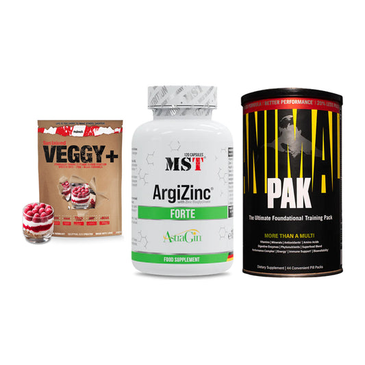 Pflanzliches Set: Sinob VEGGY + MST ArgiZinc + Universal – alle enthaltenen Artikel