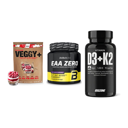 Pflanzliches Set: Sinob VEGGY + BioTech EAA + Big Zone – alle enthaltenen Artikel