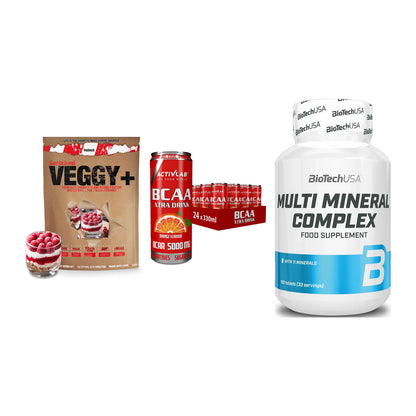 Pflanzliches Set: Sinob VEGGY + Activlab BCAA + BioTech Multi – alle enthaltenen Artikel