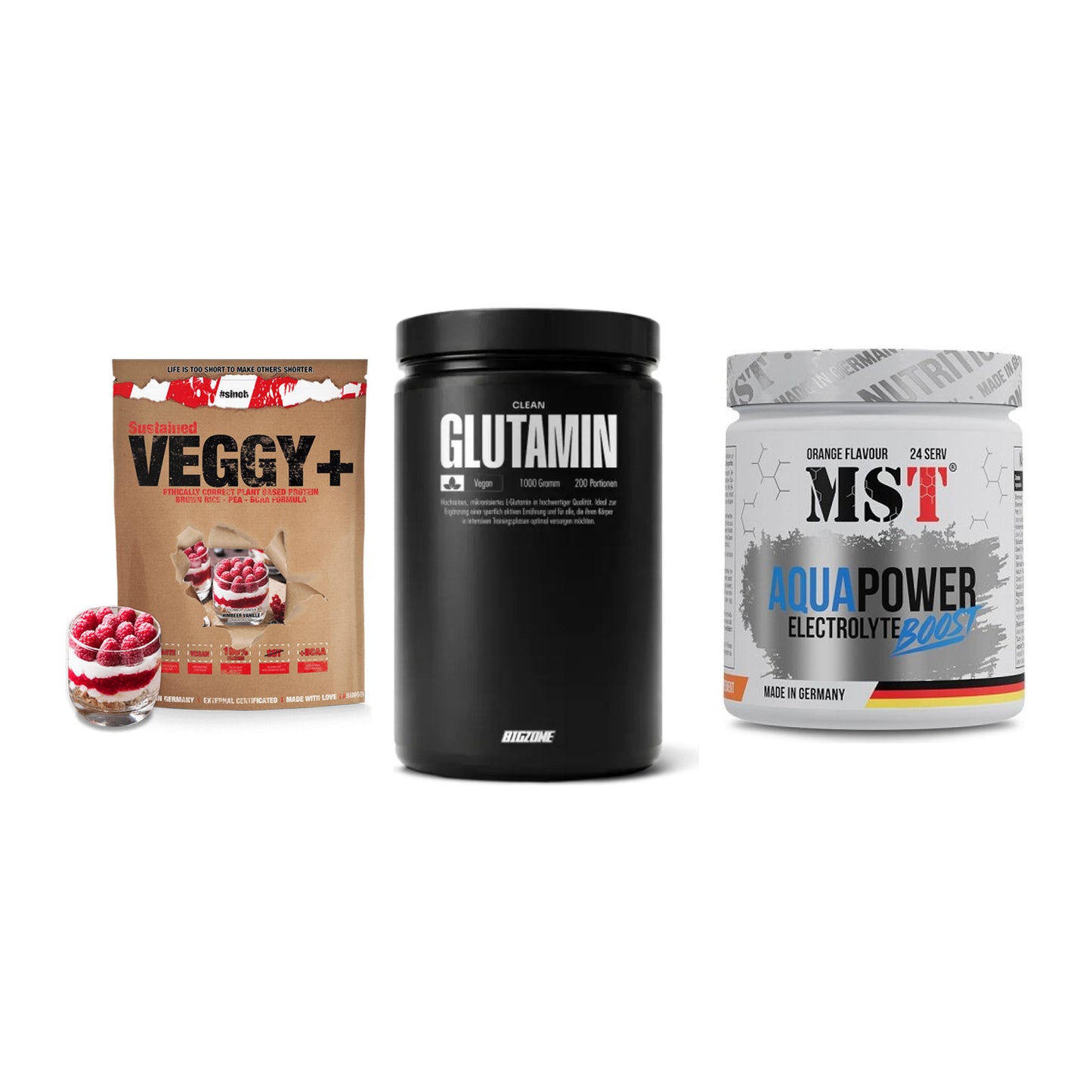 Pflanzliches Set: Sinob VEGGY + Big Zone + MST Aqua Power – alle enthaltenen Artikel