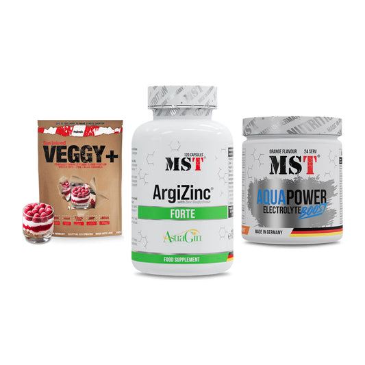 Pflanzliches Set: Sinob VEGGY + MST ArgiZinc + MST Aqua Power – alle enthaltenen Artikel