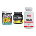Pflanzliches Set: ProFuel V-Prote + BioTech EAA + MST Niacin – alle enthaltenen Artikel