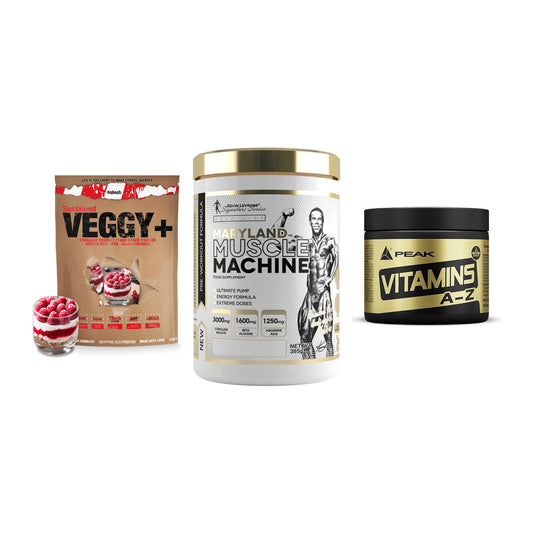 Pflanzliches Set: Sinob VEGGY + Kevin Levrone + Peak Vitamin – alle enthaltenen Artikel