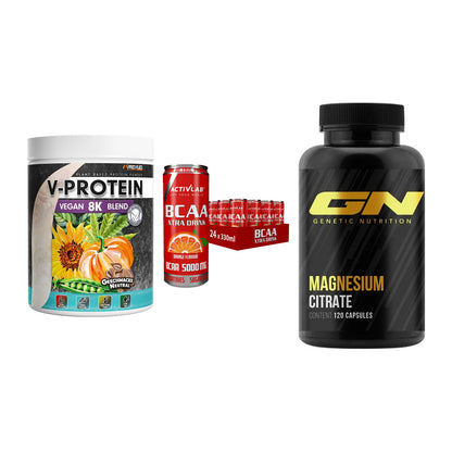 Pflanzliches Set: ProFuel V-Prote + Activlab BCAA + GN Magnesium – alle enthaltenen Artikel
