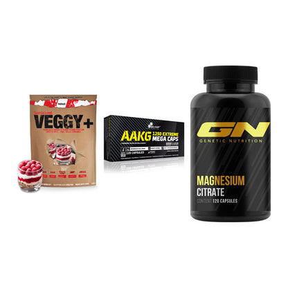 Pflanzliches Set: Sinob VEGGY + Olimp AAKG + GN Magnesium – alle enthaltenen Artikel