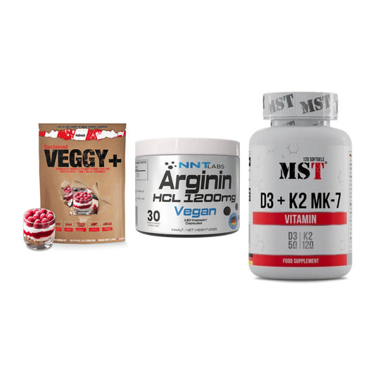 Pflanzliches Set: Sinob VEGGY + NNT Arginin HCL + MST Vitamin D3 – alle enthaltenen Artikel
