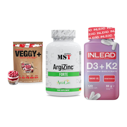 Pflanzliches Set: Sinob VEGGY + MST ArgiZinc + INLEAD Vitamin – alle enthaltenen Artikel