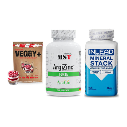 Pflanzliches Set: Sinob VEGGY + MST ArgiZinc + INLEAD Mineral – alle enthaltenen Artikel