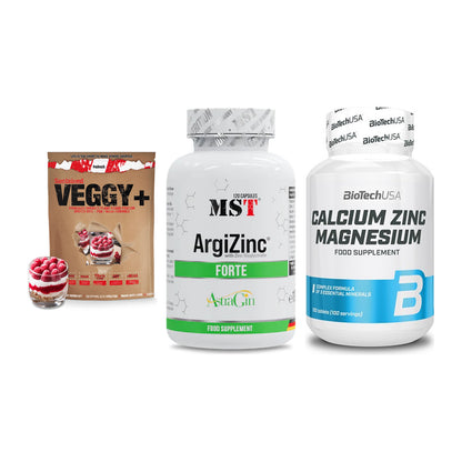 Pflanzliches Set: Sinob VEGGY + MST ArgiZinc + BioTech Calcium – alle enthaltenen Artikel