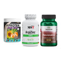 Pflanzliches Set: ProFuel V-Prote + MST ArgiZinc + Swanson Resvera – alle enthaltenen Artikel