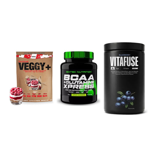 Pflanzliches Set: Sinob VEGGY + Scitec BCAA + Big Zone – alle enthaltenen Artikel