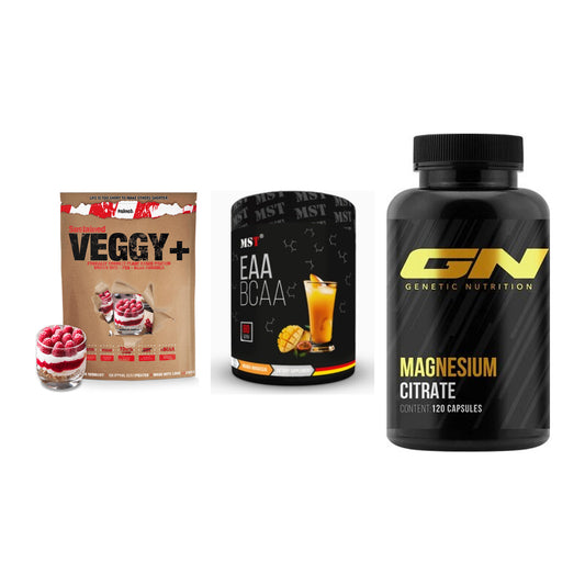 Pflanzliches Set: Sinob VEGGY + MST EAA & BCAA + GN Magnesium – alle enthaltenen Artikel