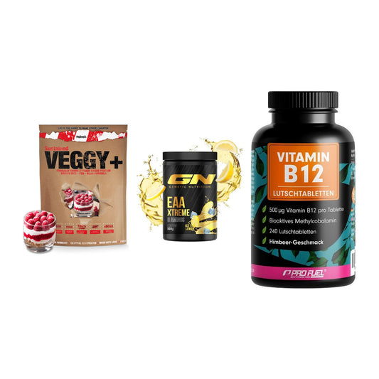 Pflanzliches Set: Sinob VEGGY + GN EAA Xtreme + ProFuel Vitamin – alle enthaltenen Artikel