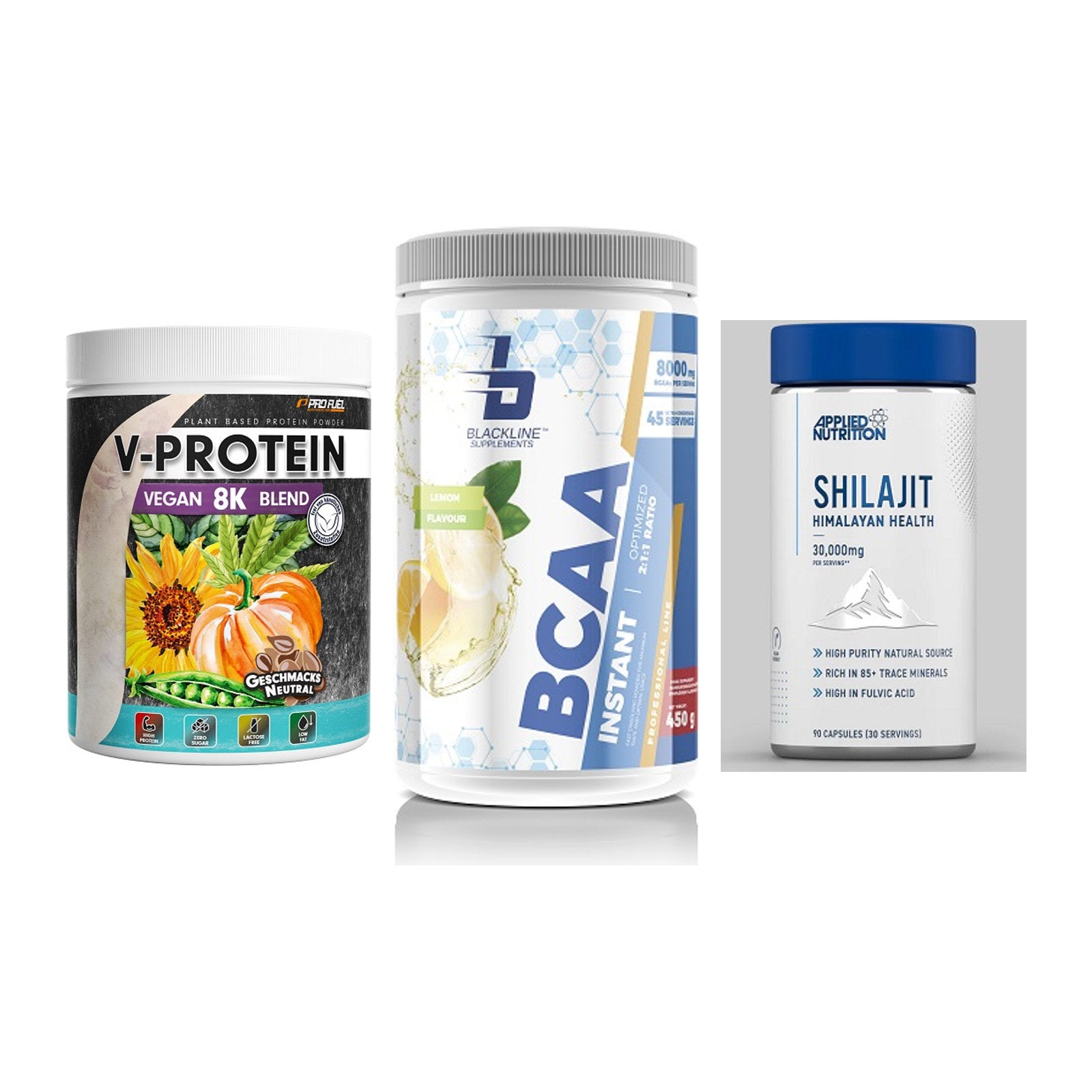 Pflanzliches Set: ProFuel V-Prote + Blackline + Applied Nutriti – alle enthaltenen Artikel