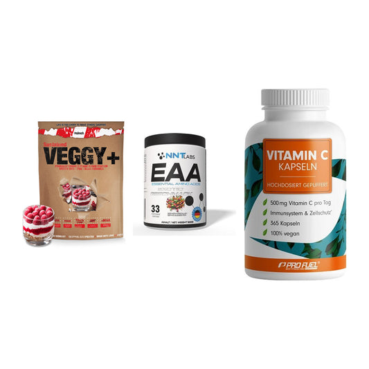 Pflanzliches Set: Sinob VEGGY + NNT EAA + ProFuel Vitamin – alle enthaltenen Artikel