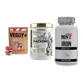 Pflanzliches Set: Sinob VEGGY + Kevin Levrone + MST Iron – alle enthaltenen Artikel