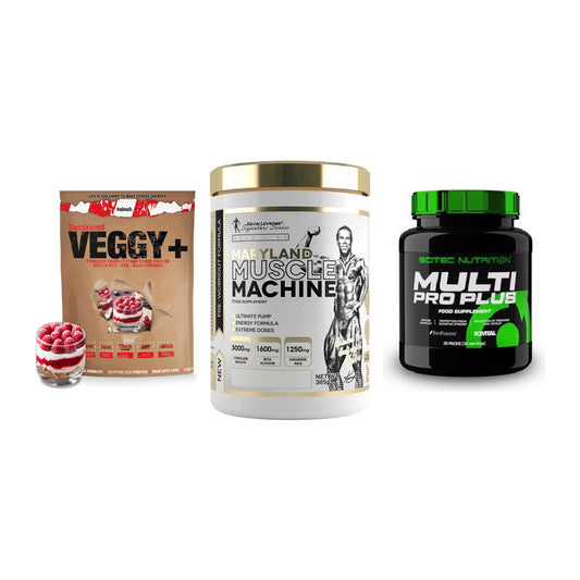 Pflanzliches Set: Sinob VEGGY + Kevin Levrone + Scitec Multi – alle enthaltenen Artikel