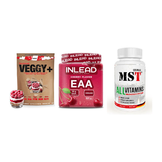 Pflanzliches Set: Sinob VEGGY + INLEAD EAA + MST All Vitamin – alle enthaltenen Artikel