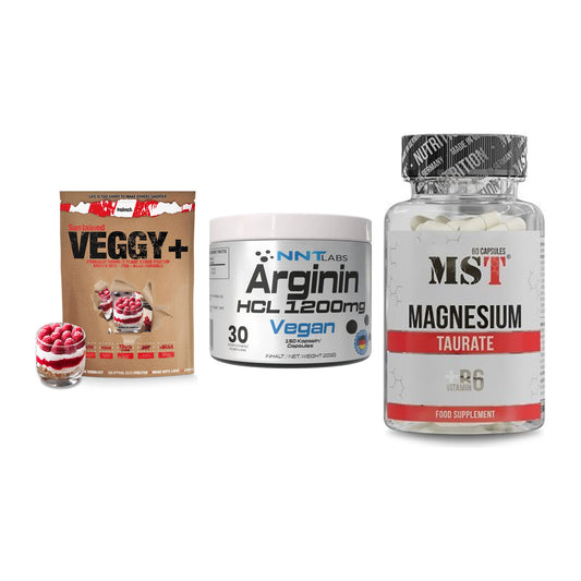 Pflanzliches Set: Sinob VEGGY + NNT Arginin HCL + MST Magnesium – alle enthaltenen Artikel