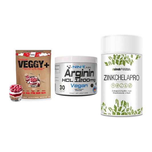 Pflanzliches Set: Sinob VEGGY + NNT Arginin HCL + Sinob Zink – alle enthaltenen Artikel