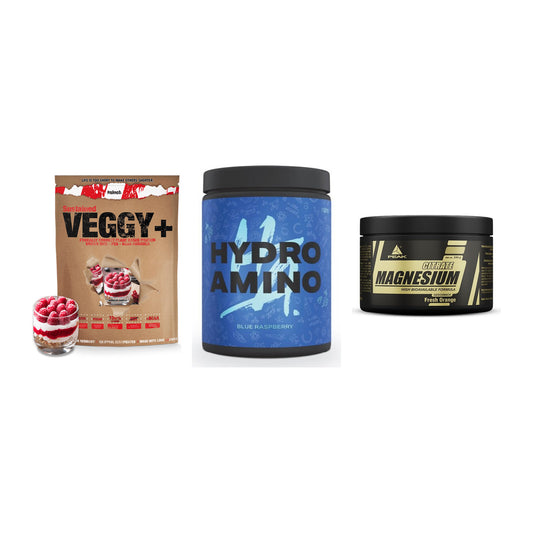 Pflanzliches Set: Sinob VEGGY + Nanosupps Hydro + Peak Magnesium – alle enthaltenen Artikel